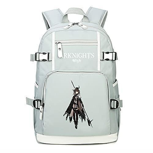 Brand New Dszgo Backpacks Arknights Plume Vanguard Game Characters Knapsack Oxford Cloth HD Printing Waterproof and Wear-Resistant (Color : Green, Size : 43cm30cm15cm)